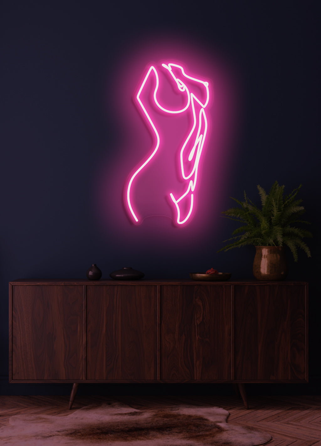 Die Dame - LED Neonrock
