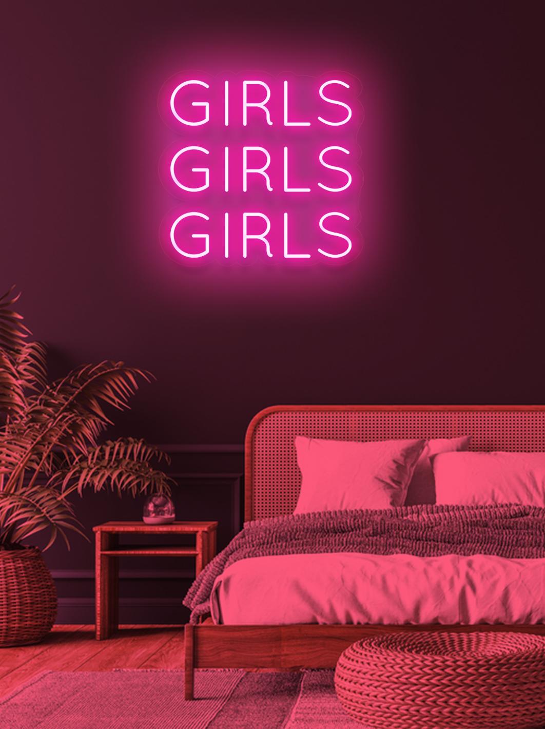 Girls Girls Girls - LED Neon skilt