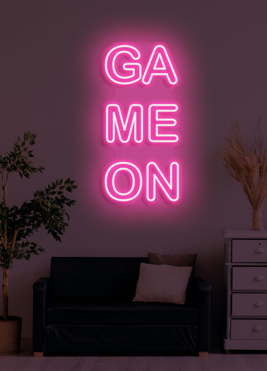 Game on - LED Neon-Schirm
