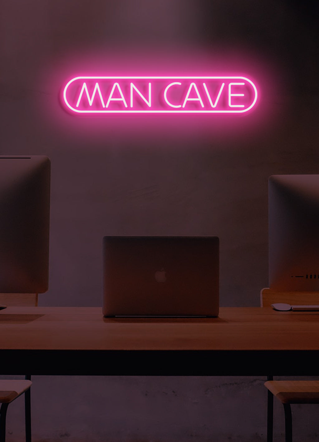 Männerhöhle - LED Neonschirm