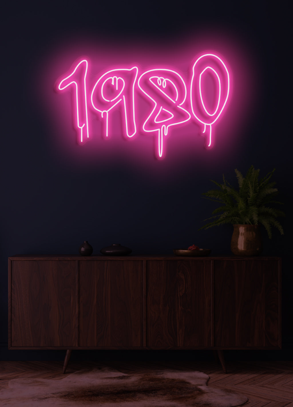 1980 - LED Neon-Schirm