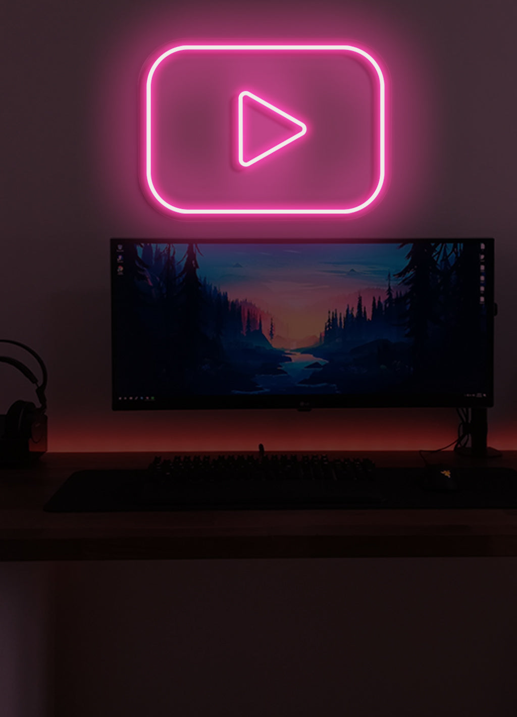 Play - LED Neon-Schirm