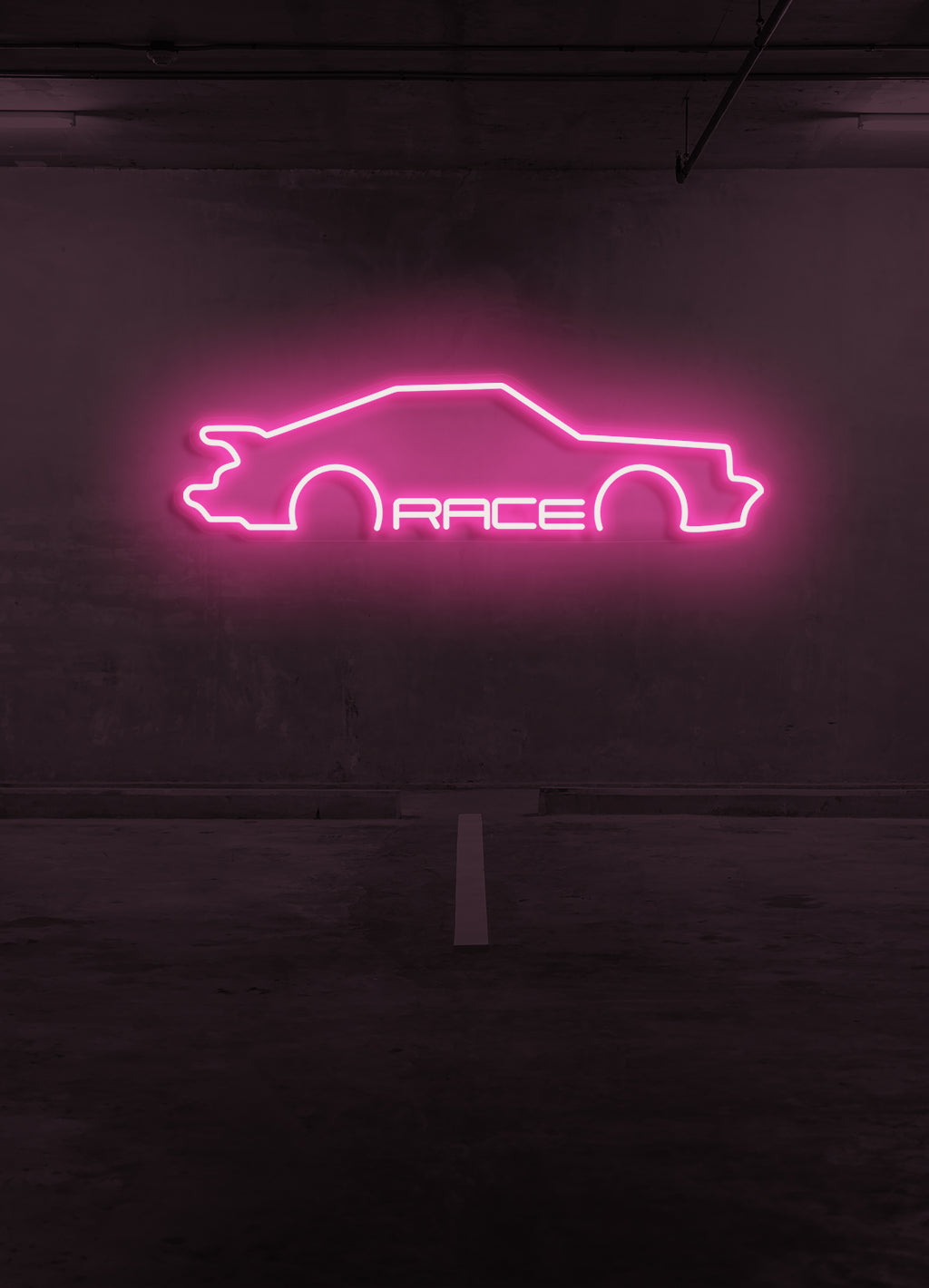 Race - LED Neon-Schirm