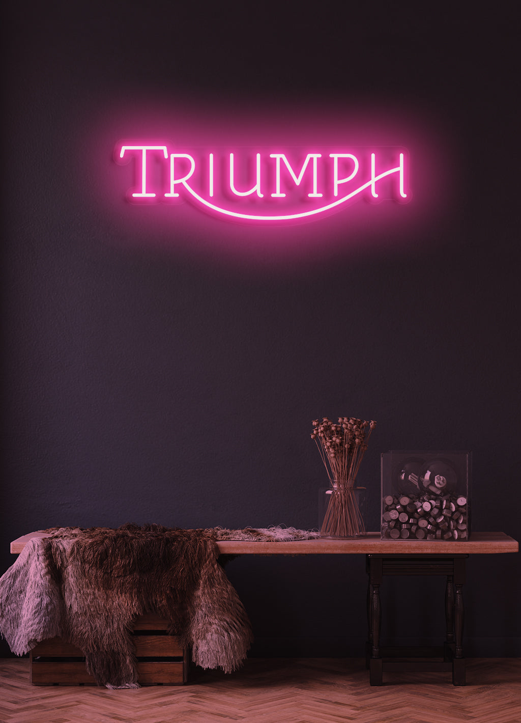Triumph - LED Neon-Schirm