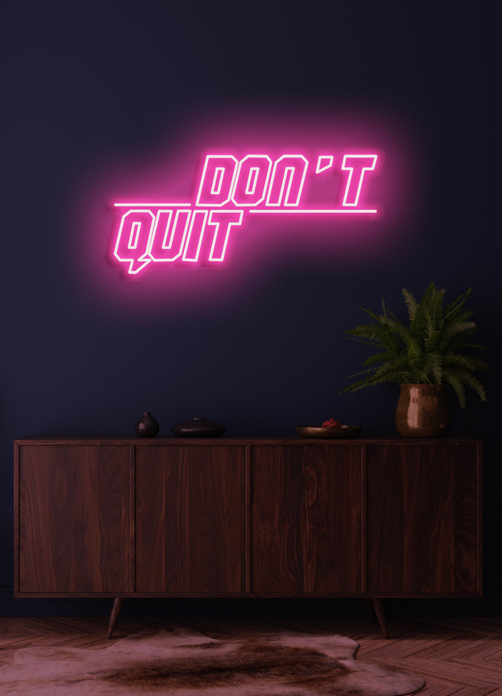 Gib nicht auf - LED Neonschild