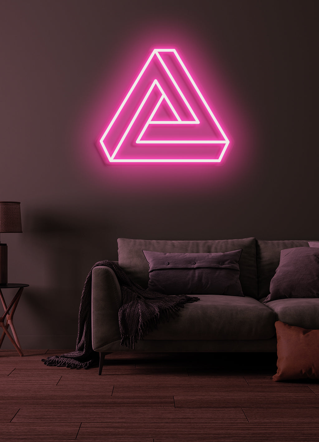 Triangle - LED Neon-Schirm