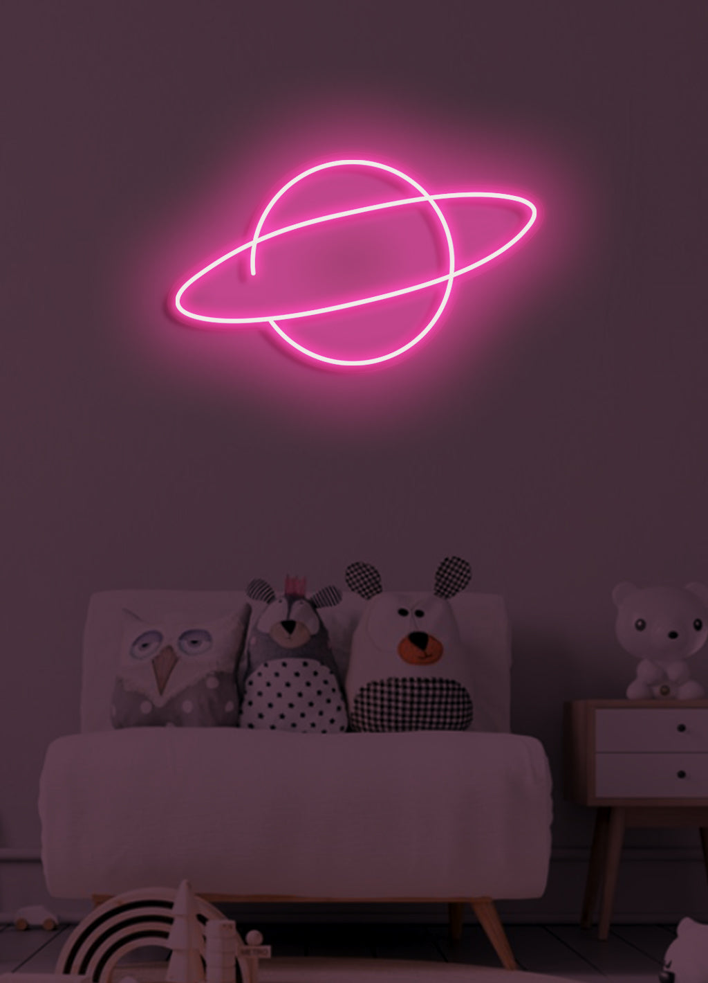 Planet - LED Neon-Schirm
