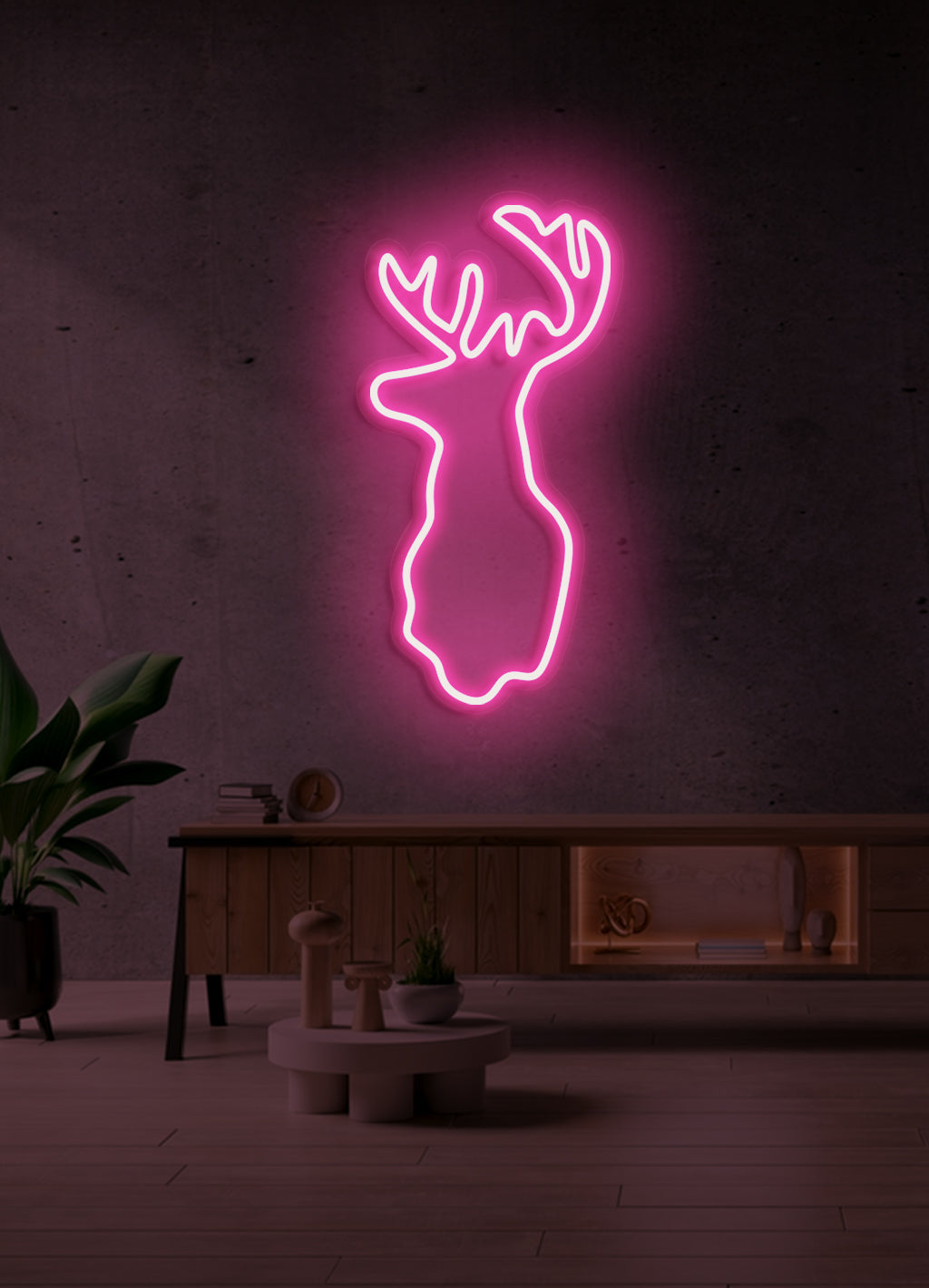 Hirsch - LED Neonschild