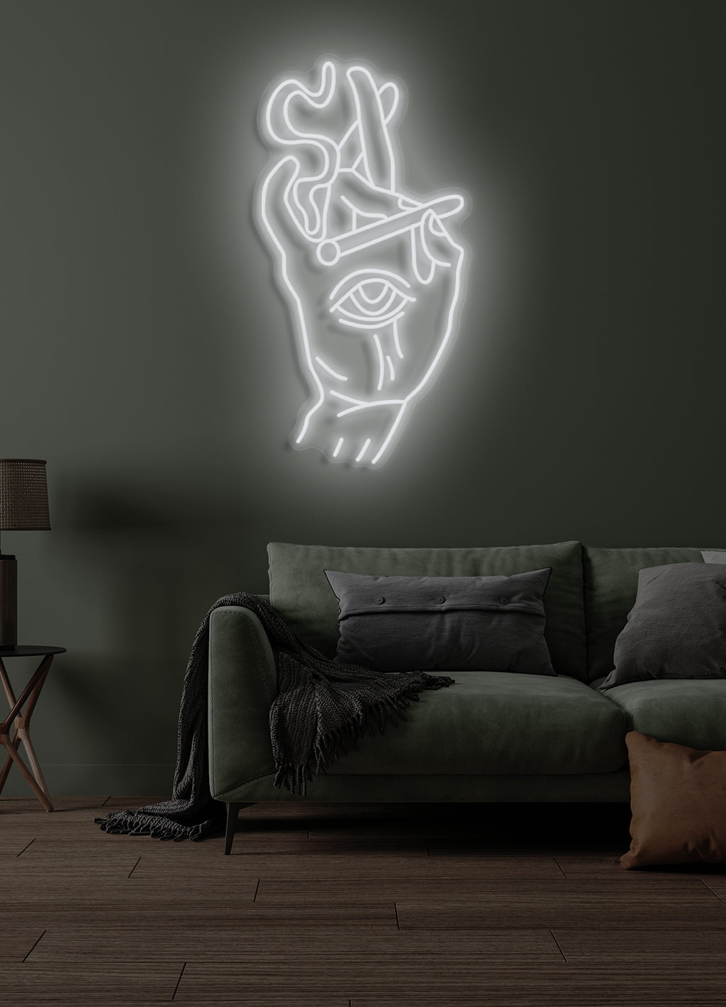 Rauchendes Auge - LED Neonrock