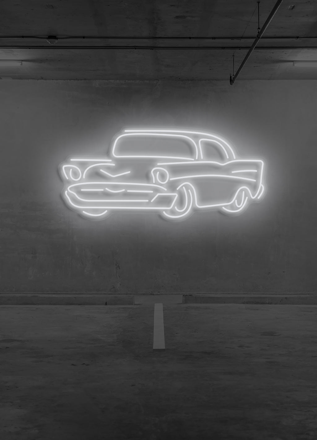 Retro Auto - LED Neonbeleuchtung