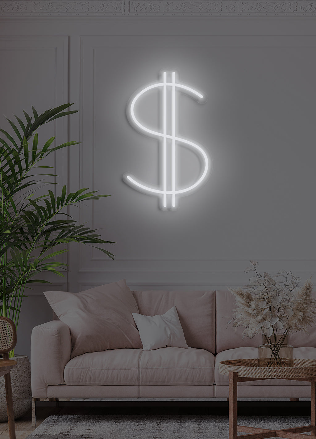Dollarzeichen - LED Neonschild