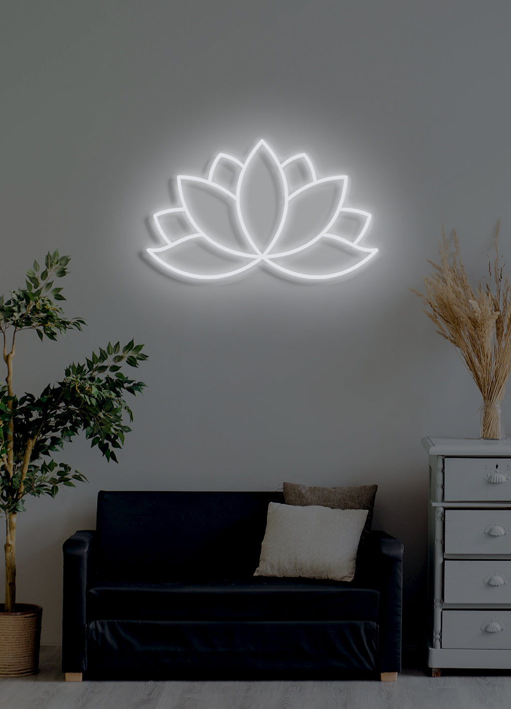 Lotus - LED Neon-Schirm