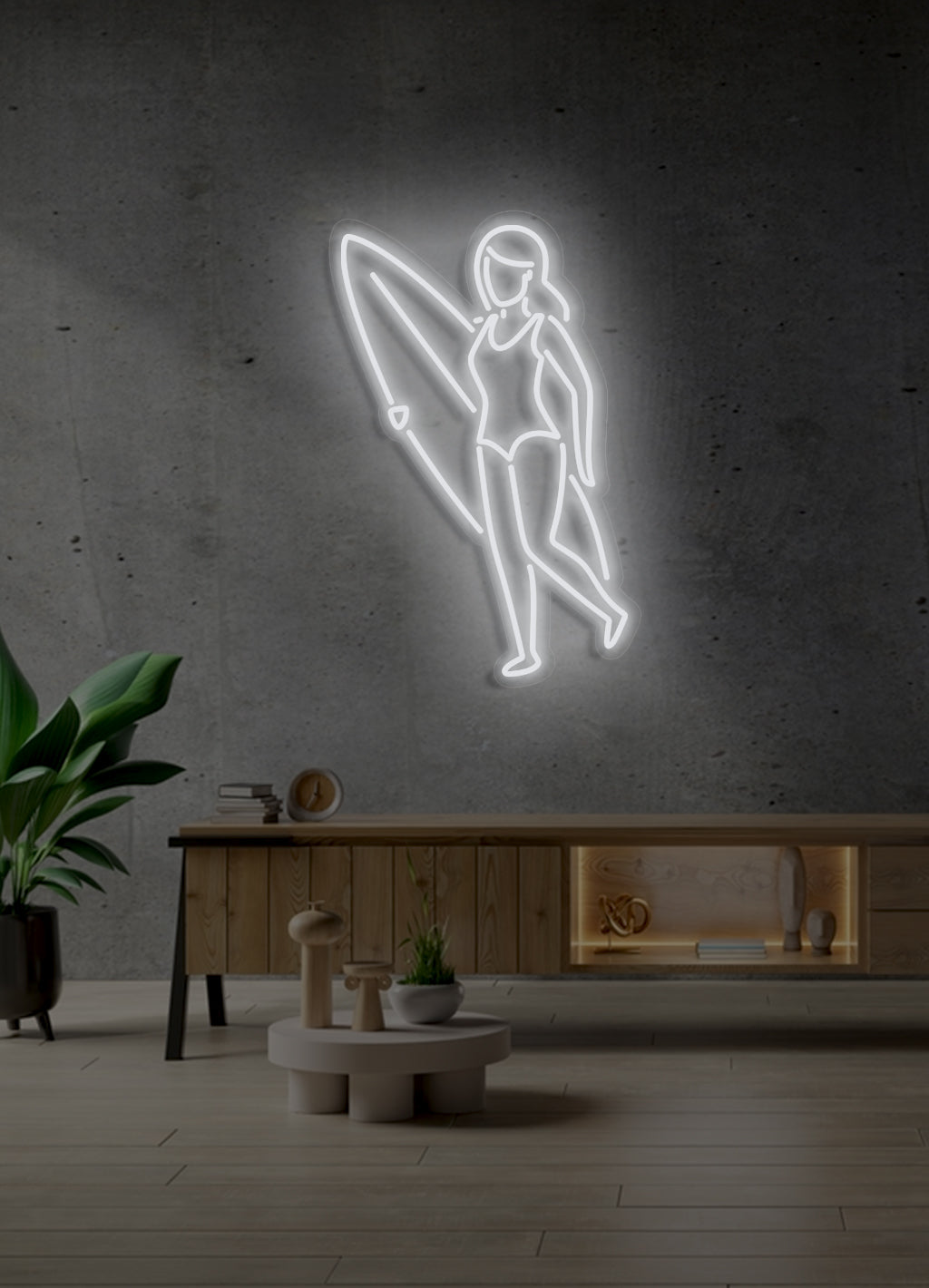 Surfergirl - LED Neonrock