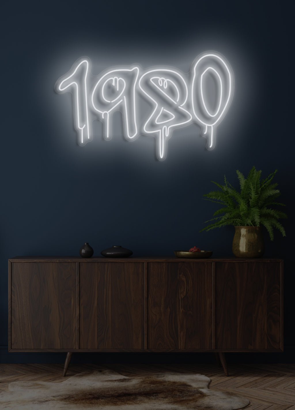 1980 - LED Neon-Schirm