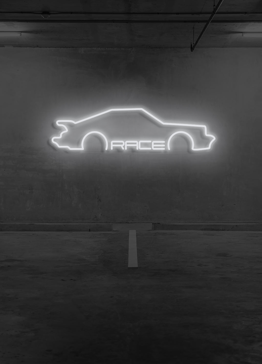 Race - LED Neon-Schirm