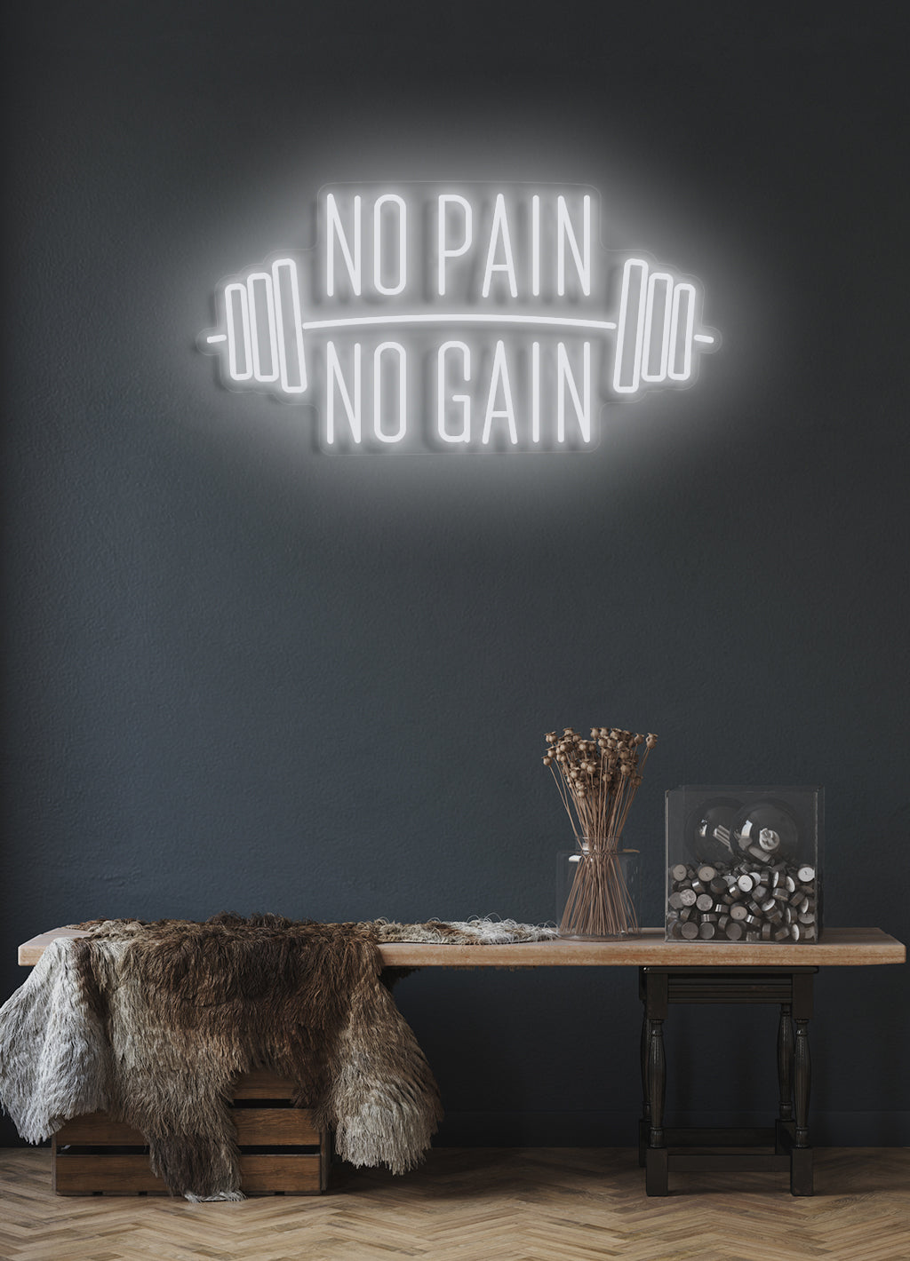 No pain, No gain - LED Neon skilt