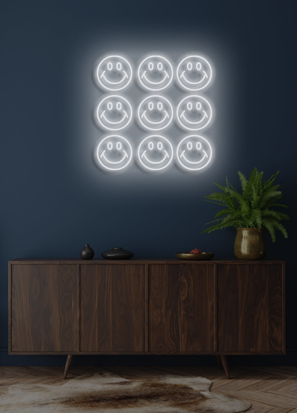 Smiley Wall - LED Neon Wand