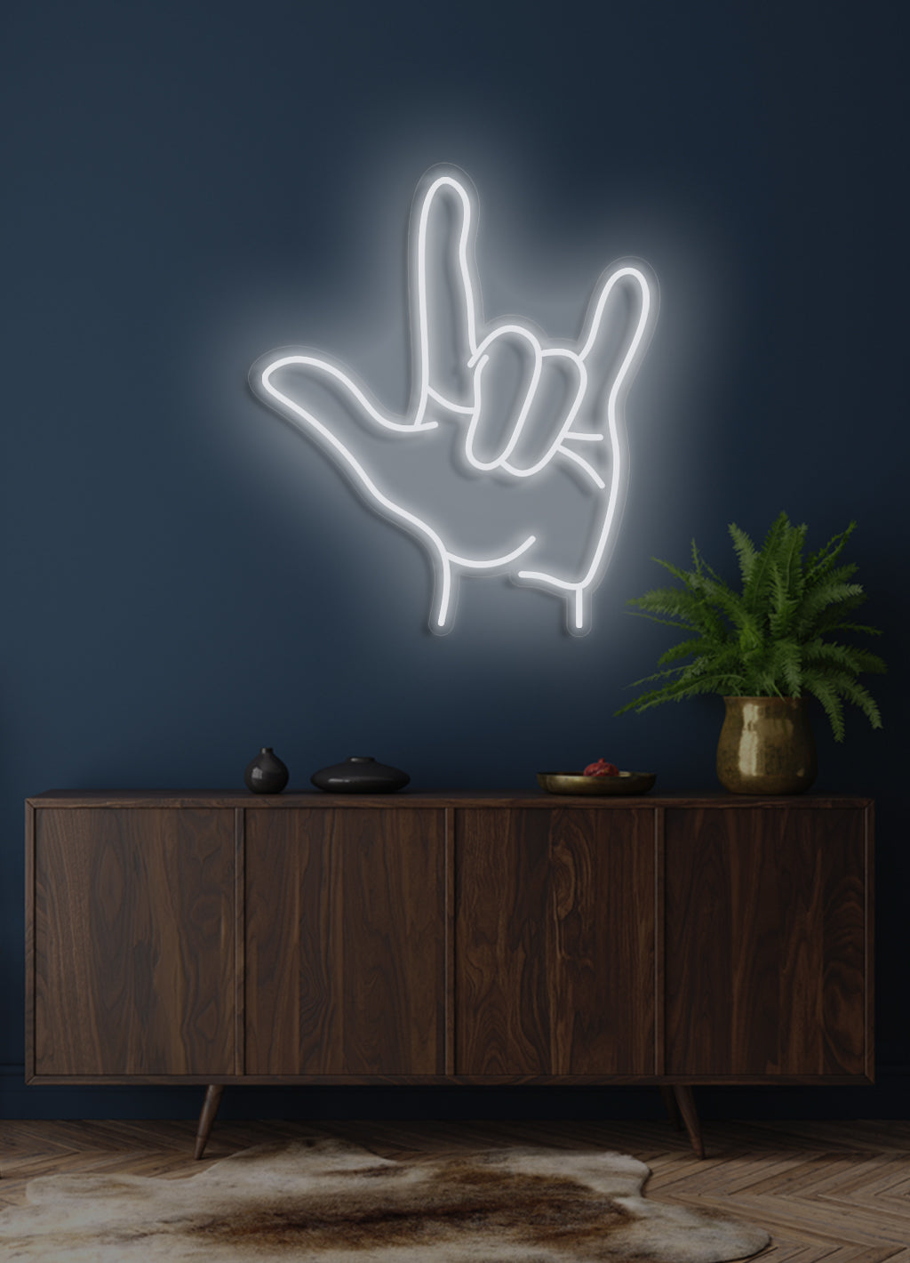 Handzeichen - LED Neonschild