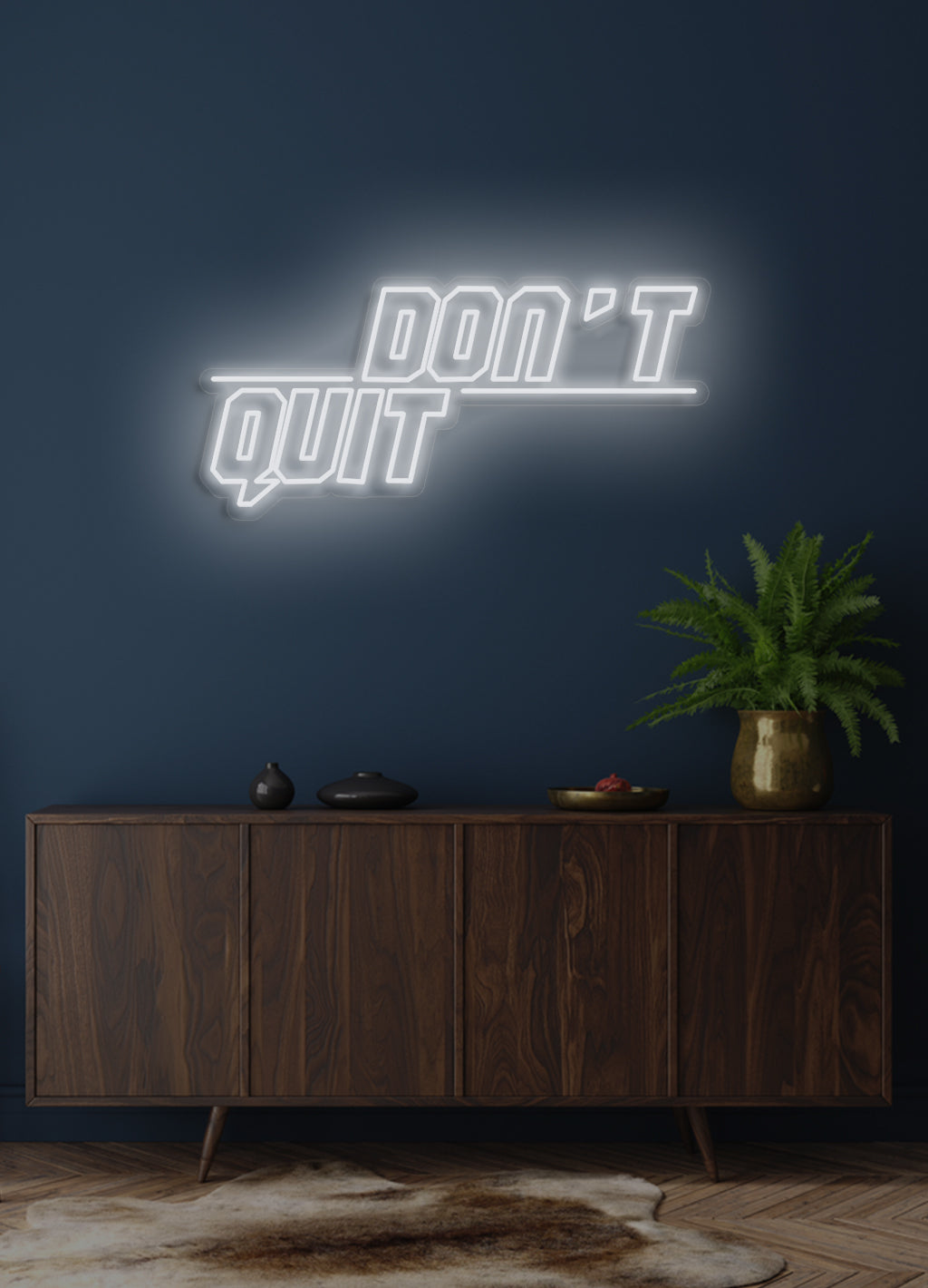 Gib nicht auf - LED Neonschild