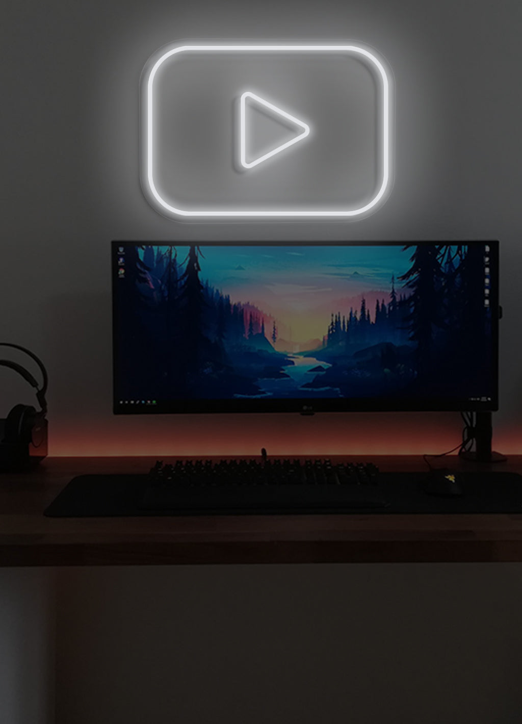 Play - LED Neon-Schirm