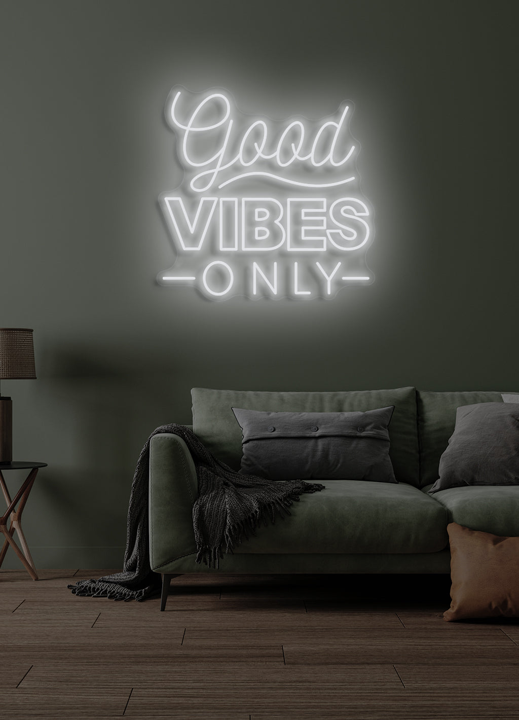 Good Vibes Only - LED Neon-Schirm