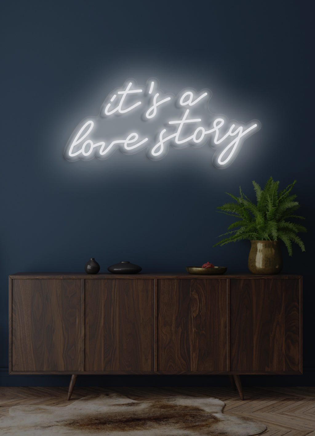 Es ist eine Liebesgeschichte - LED Neonschild