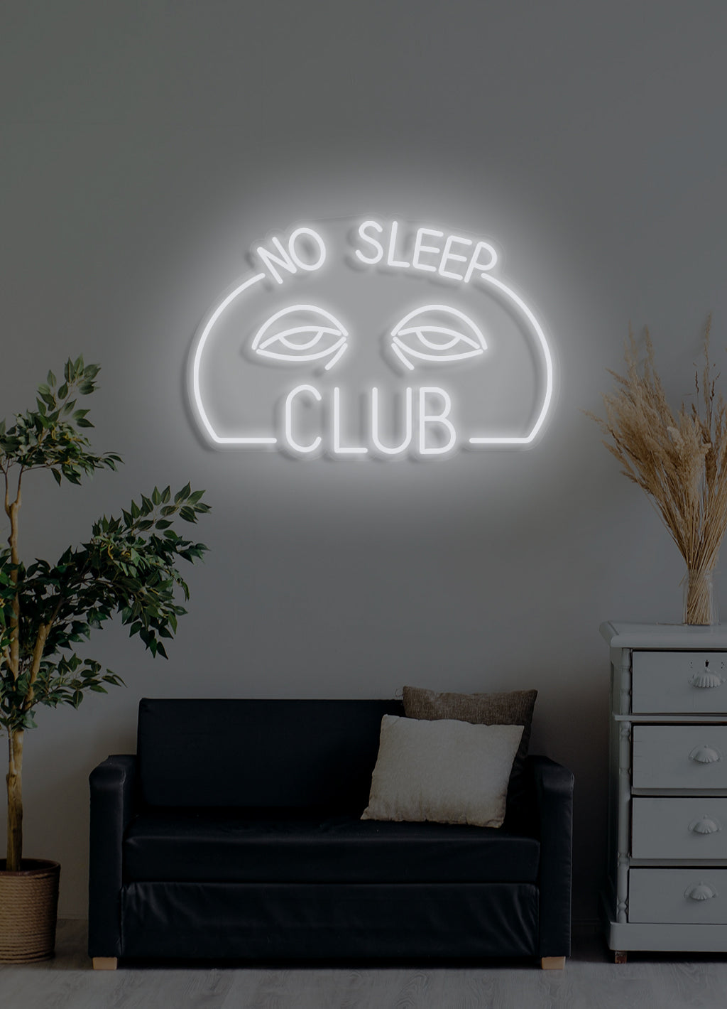 No Sleep Club - LED Neon-Schirm