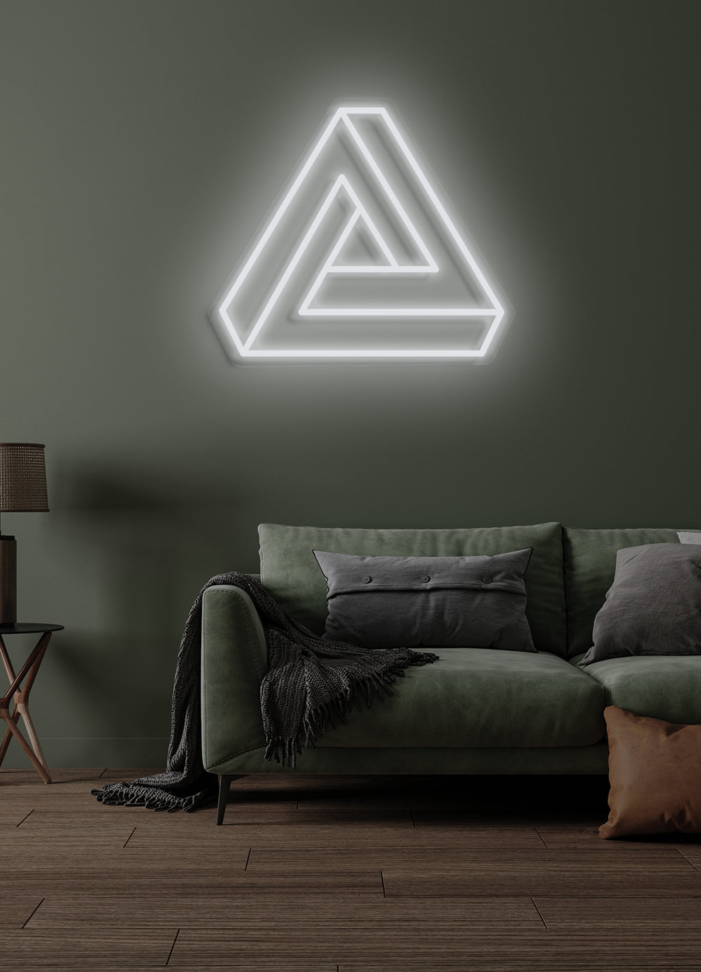 Triangle - LED Neon-Schirm
