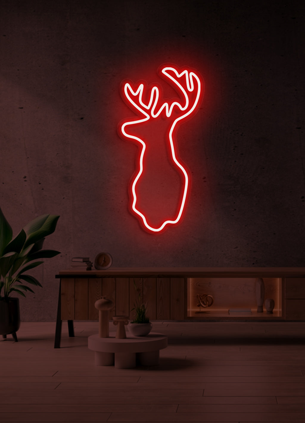 Hirsch - LED Neonschild