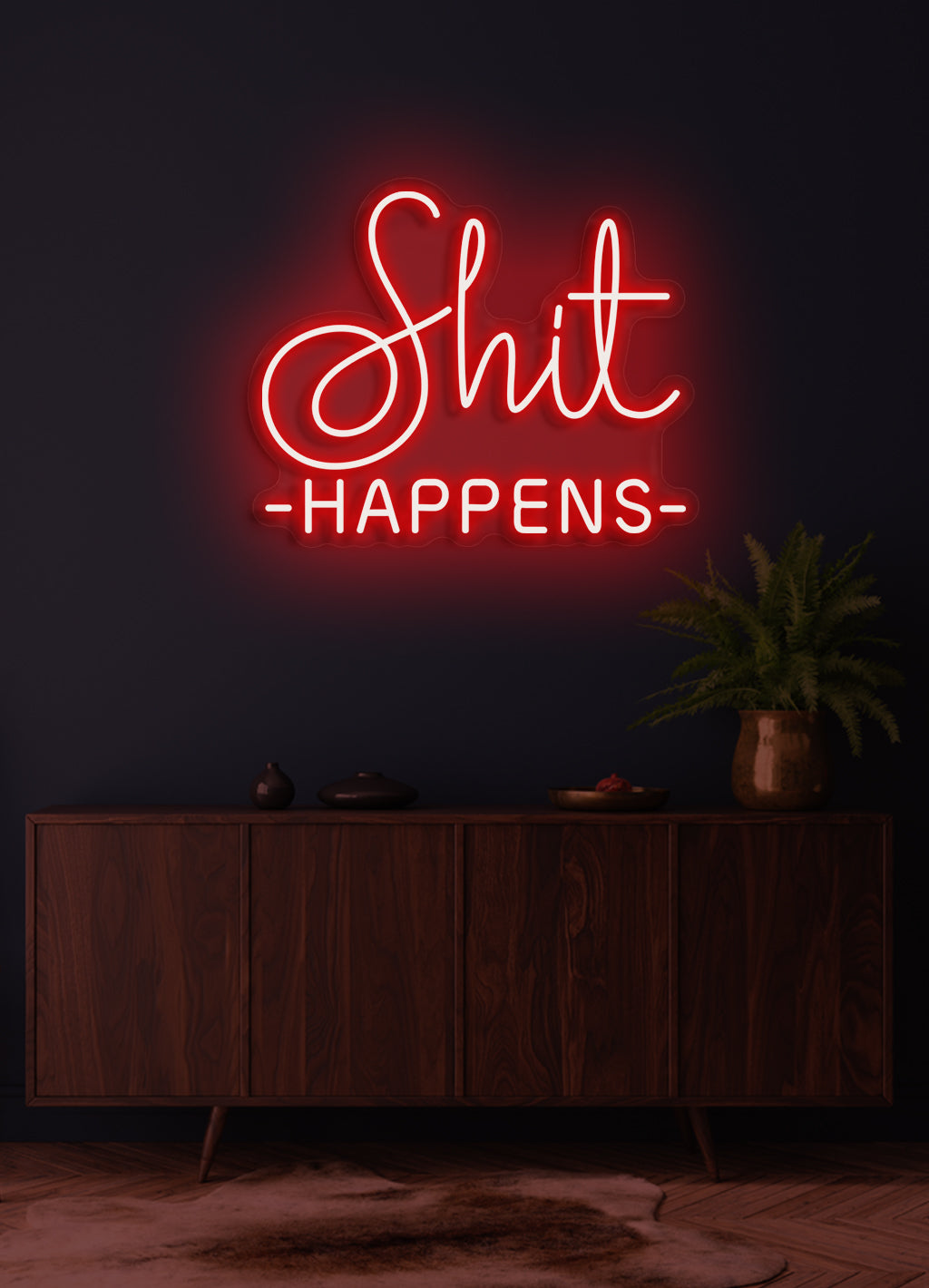 Shit happens - LED Neonschild