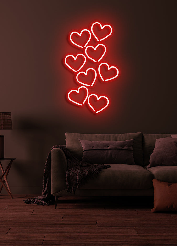 Hearts - LED Neon skilt