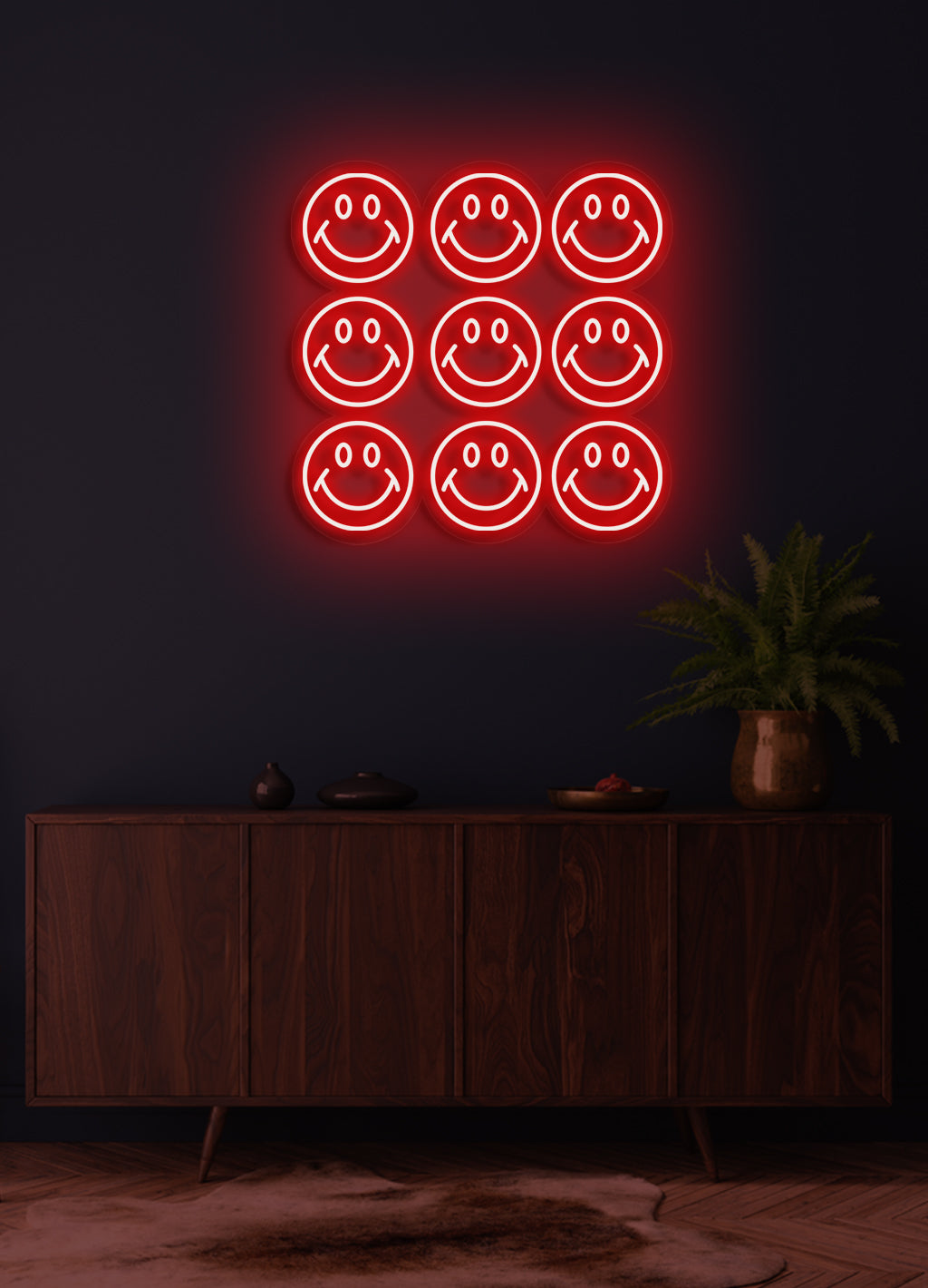 Smiley Wall - LED Neon Wand