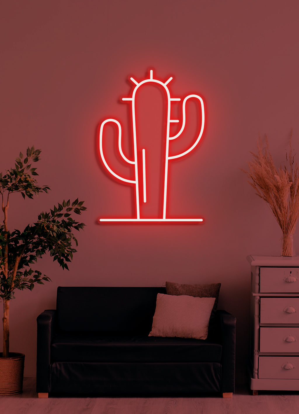 Kaktus - LED Neon Decke