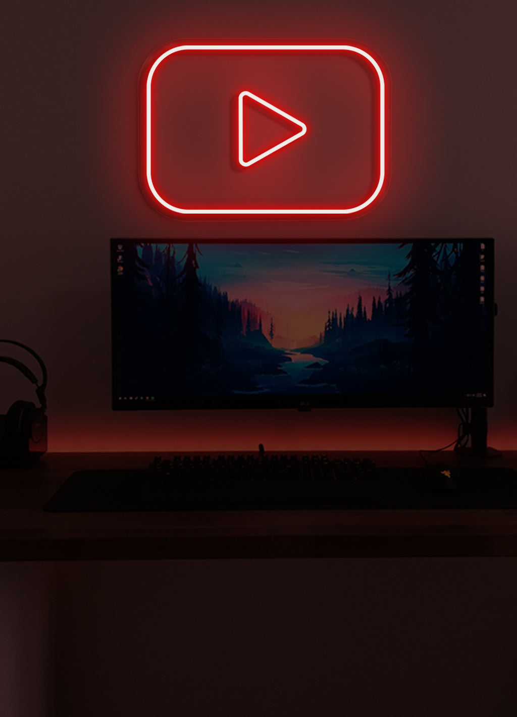 Play - LED Neon-Schirm