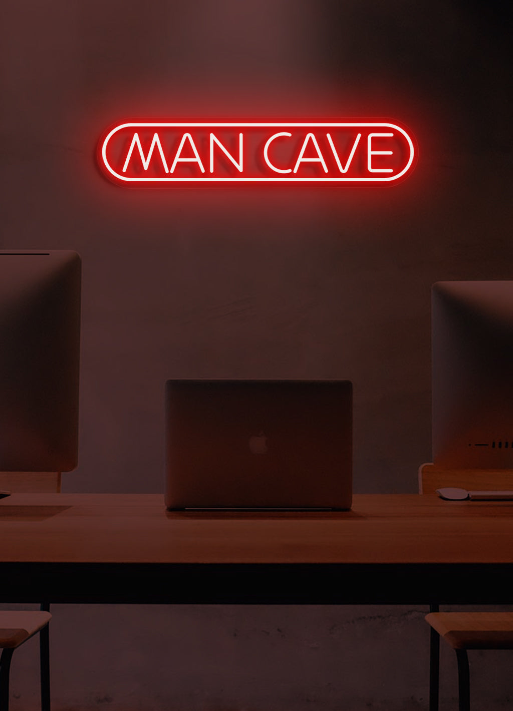 Männerhöhle - LED Neonschirm
