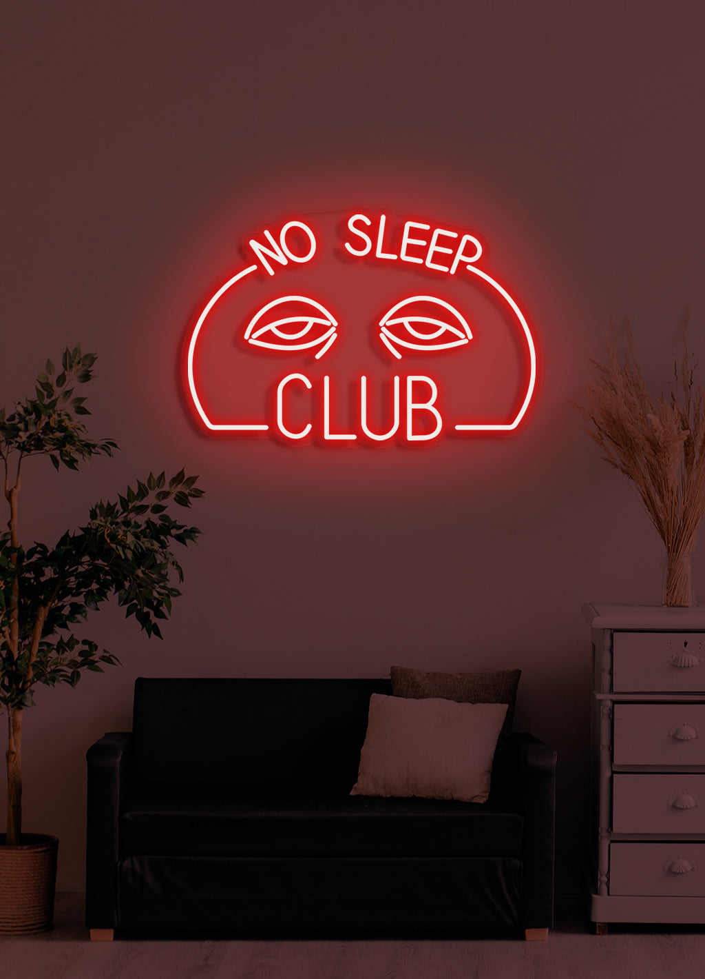 No Sleep Club - LED Neon-Schirm
