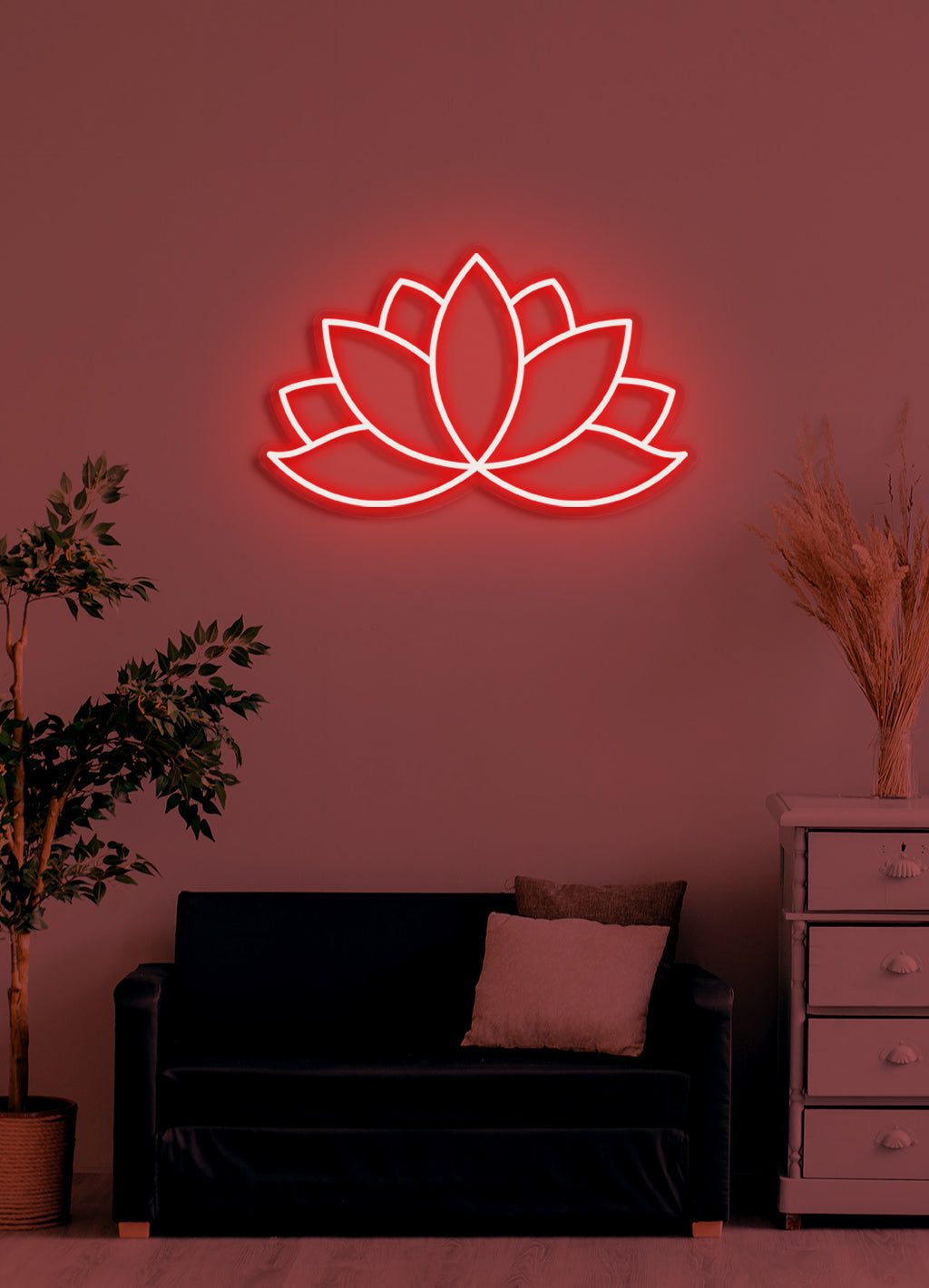 Lotus - LED Neon-Schirm
