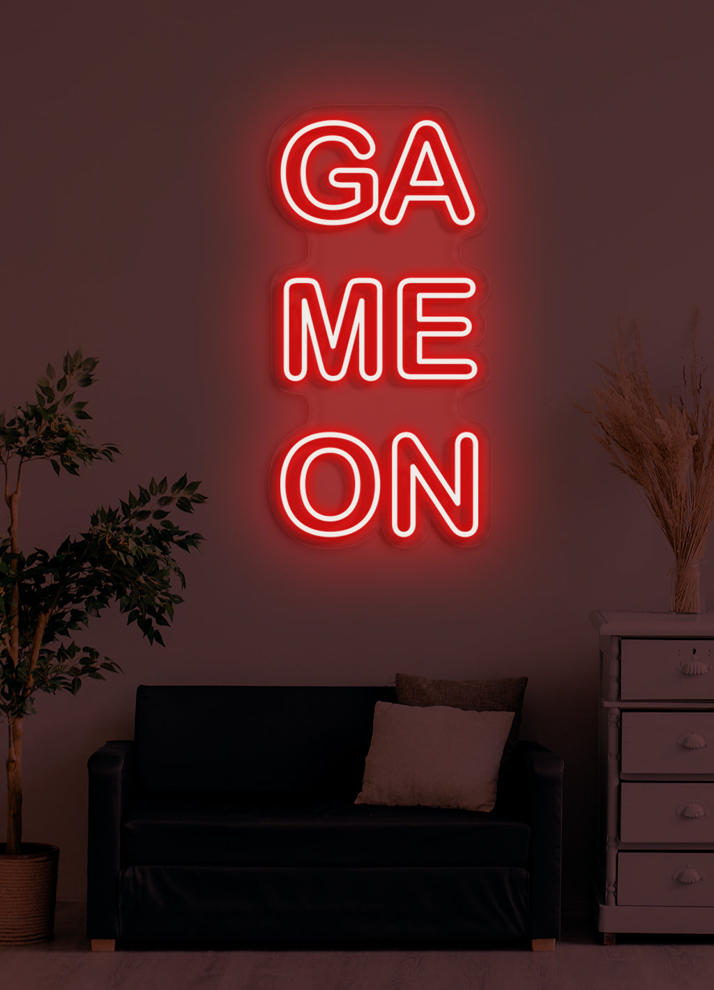 Game on - LED Neon-Schirm