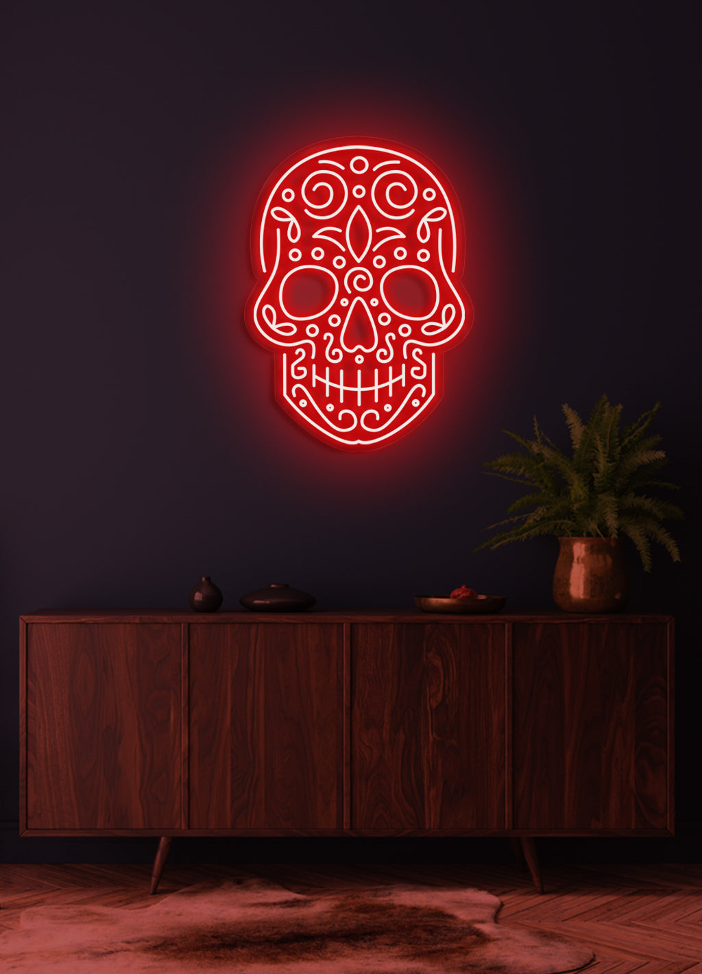 Skull - LED Neon skilt