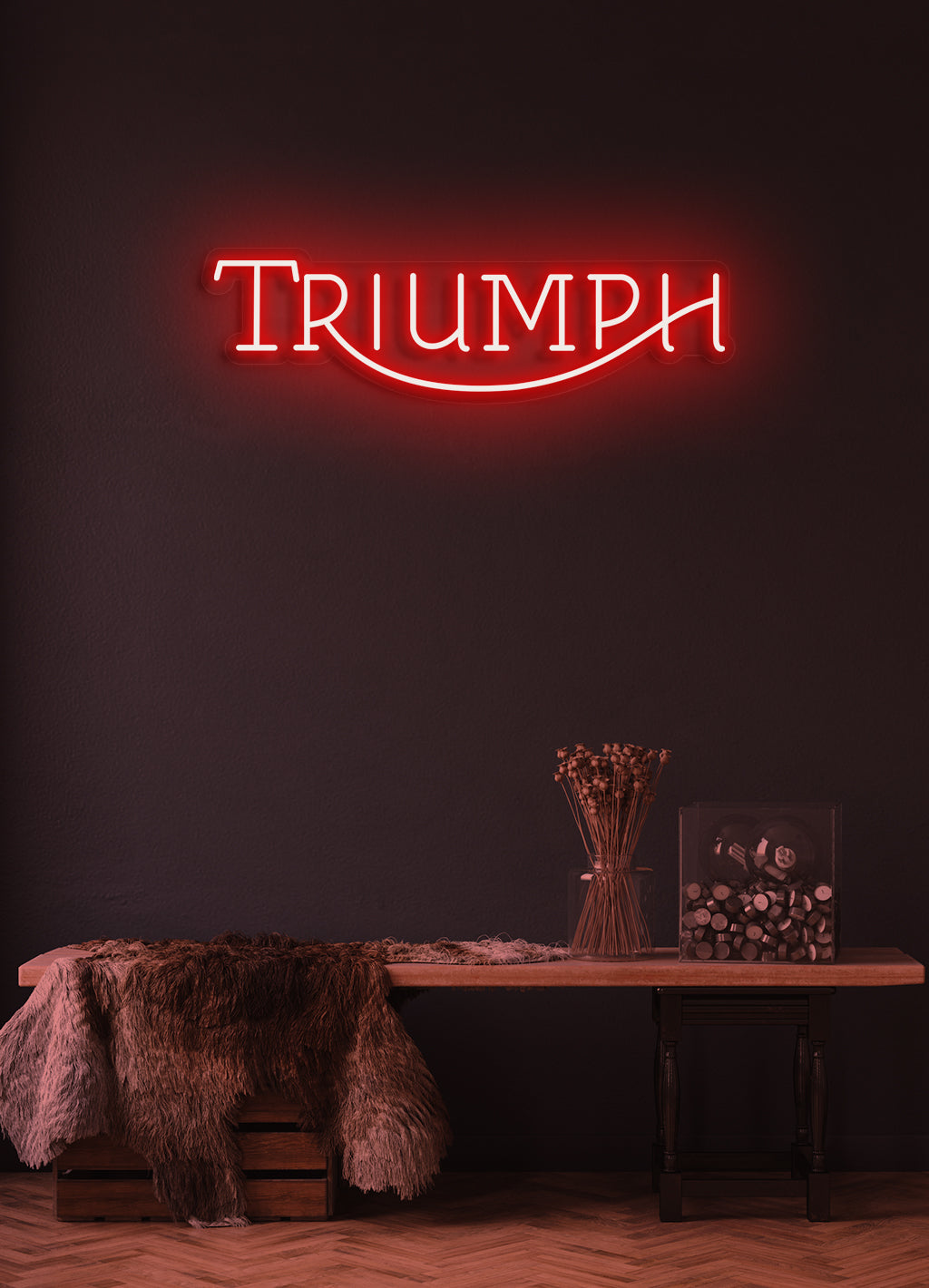 Triumph - LED Neon-Schirm