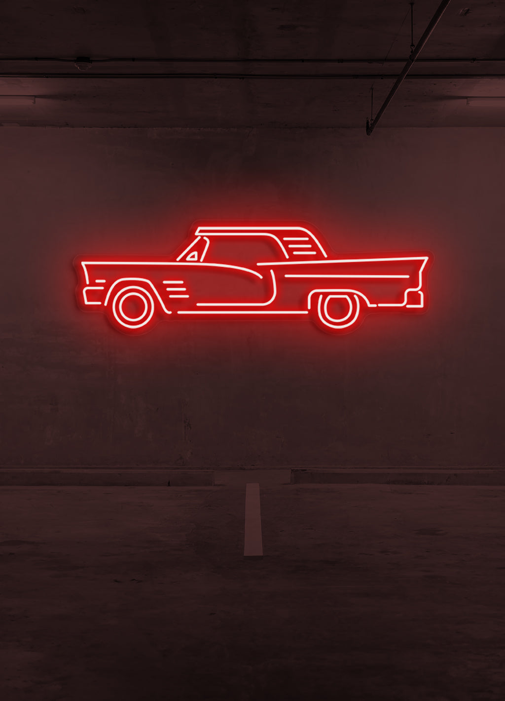 Retro Auto - LED Neonbeleuchtung