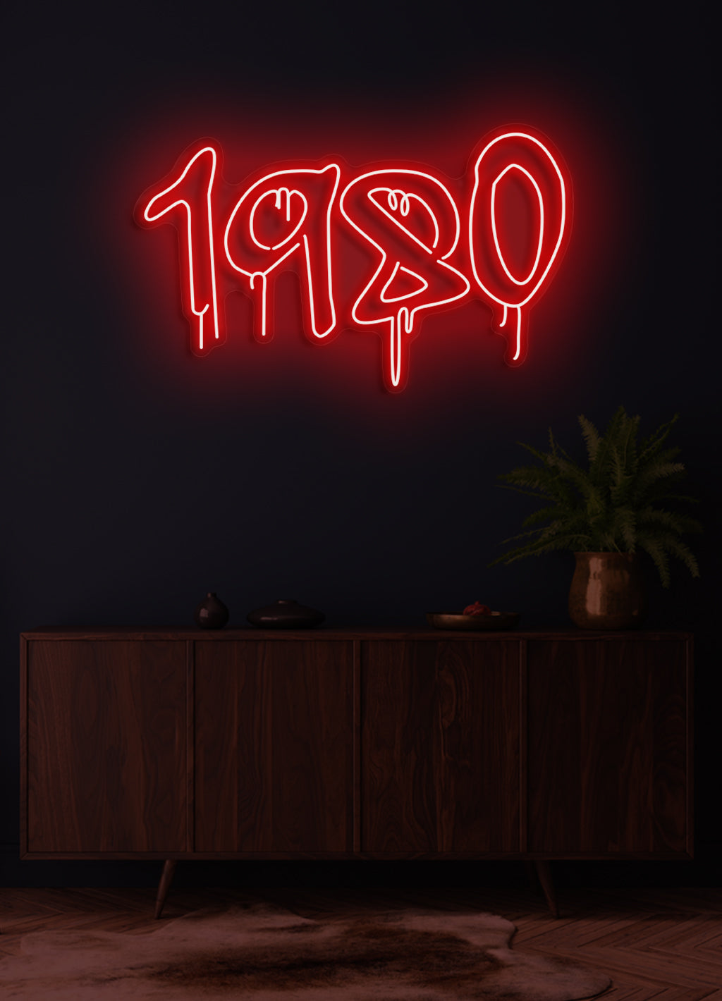 1980 - LED Neon-Schirm