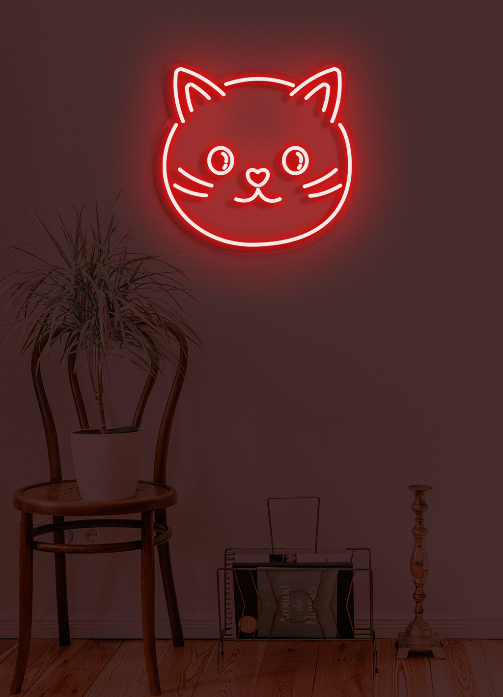 Katze - LED Neonrock