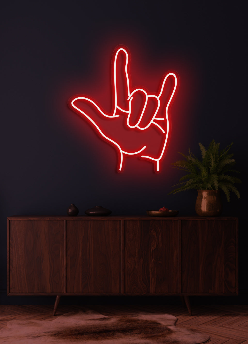 Handzeichen - LED Neonschild