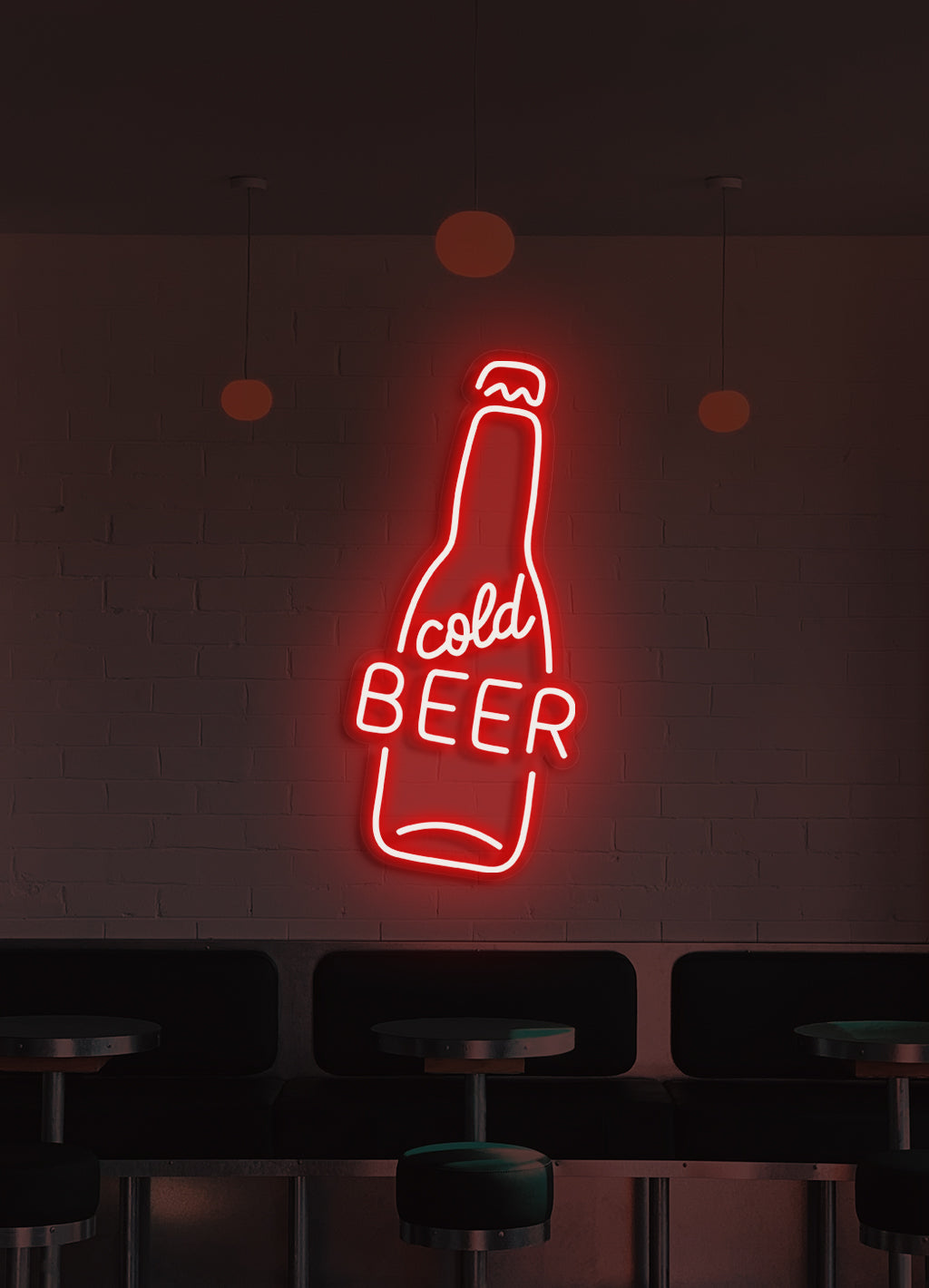 Kaltes Bier - LED Neonschild