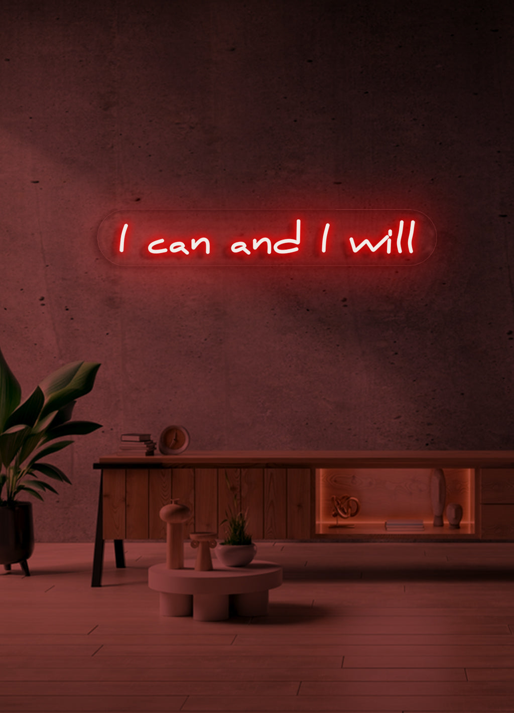 I can and i will  - LED Neon skilt