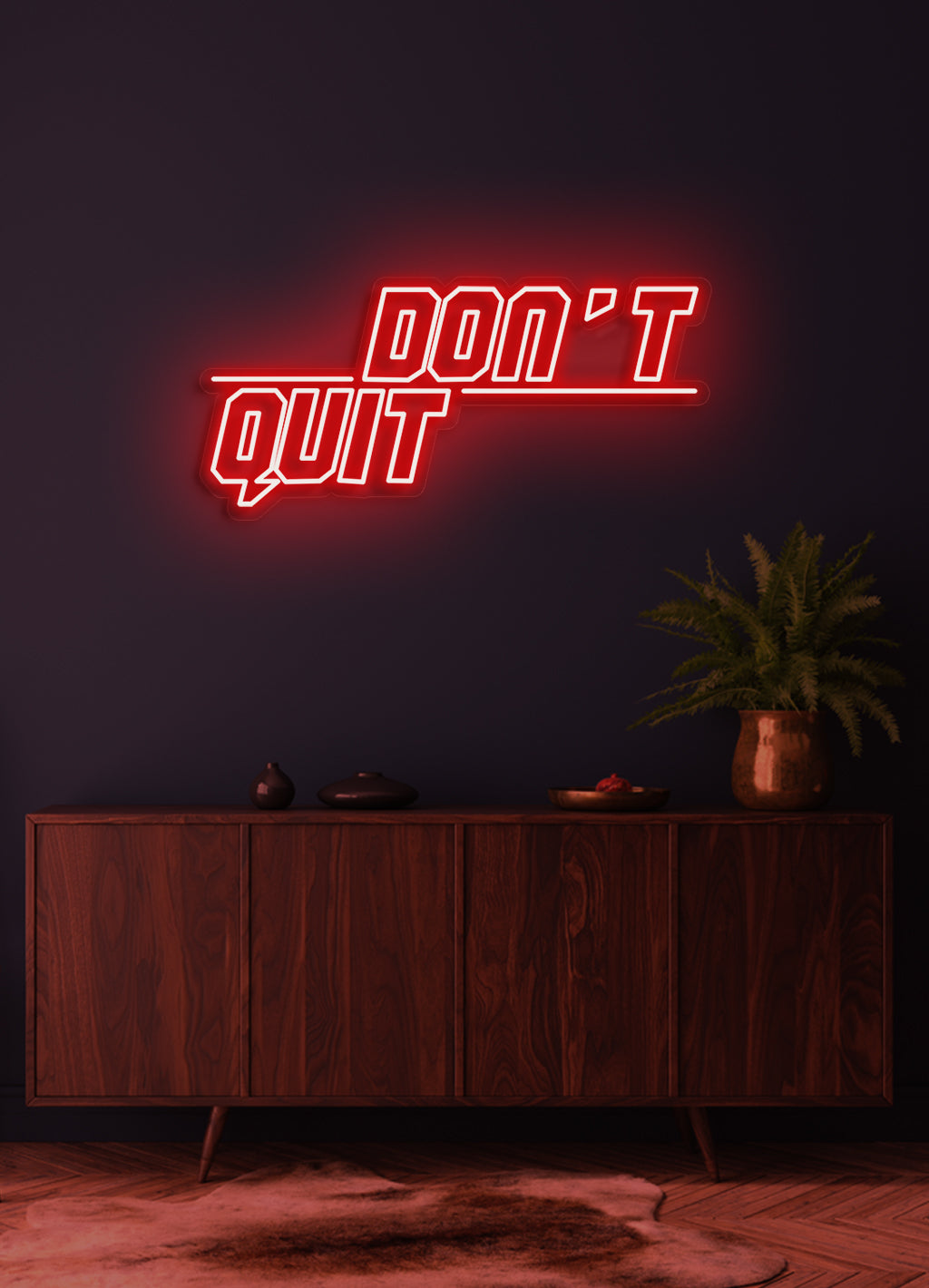 Gib nicht auf - LED Neonschild