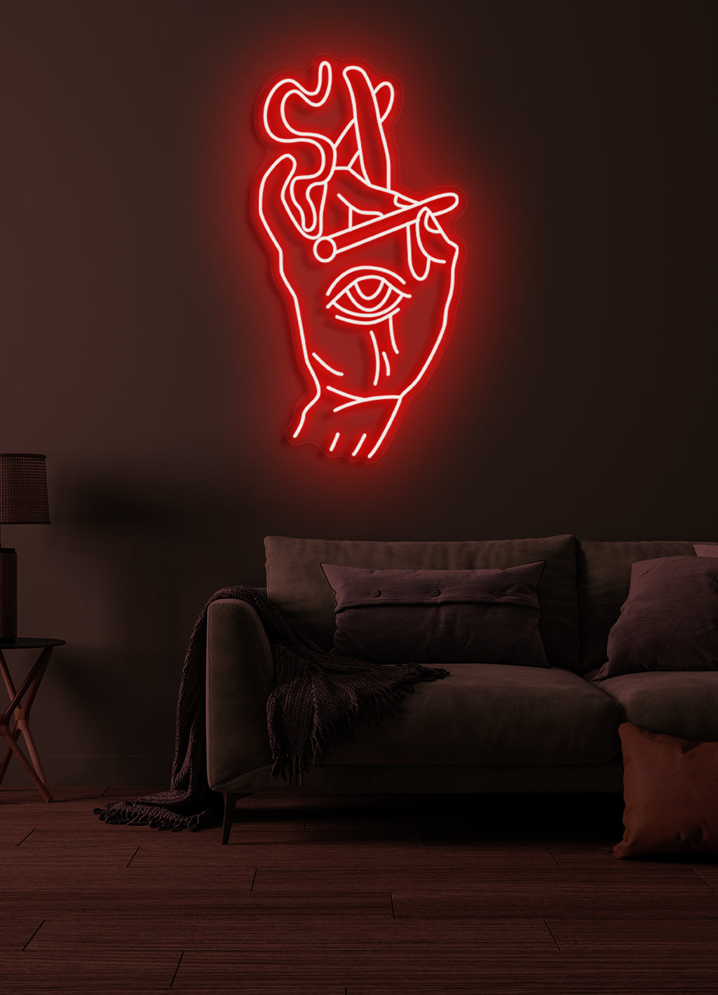 Rauchendes Auge - LED Neonrock