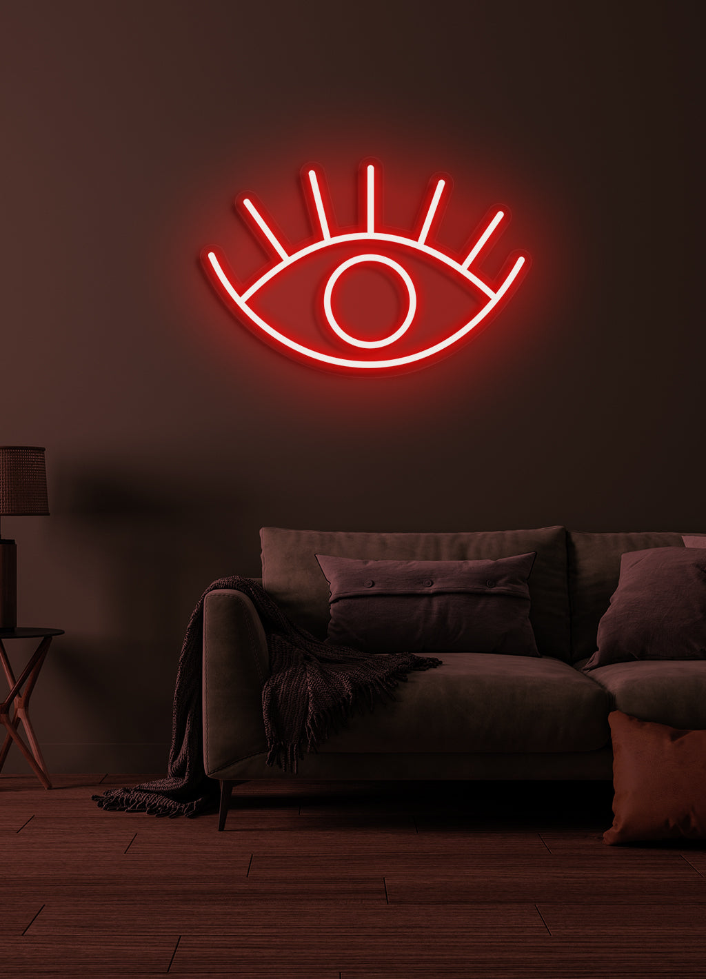 Eye - LED Neon-Schirm