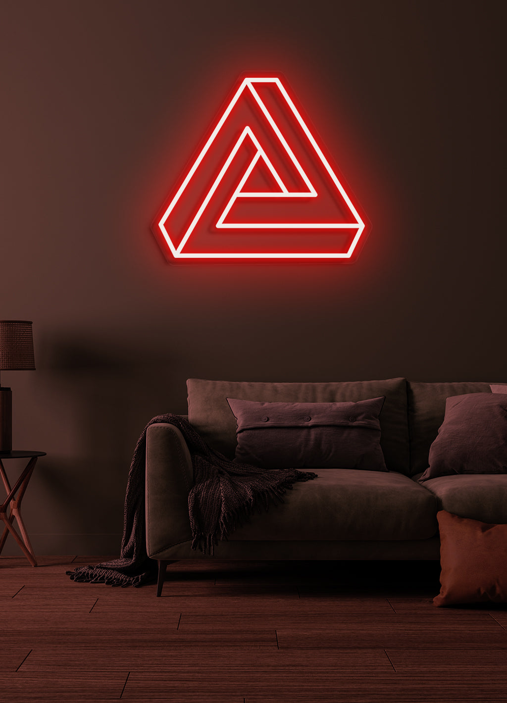 Triangle - LED Neon-Schirm